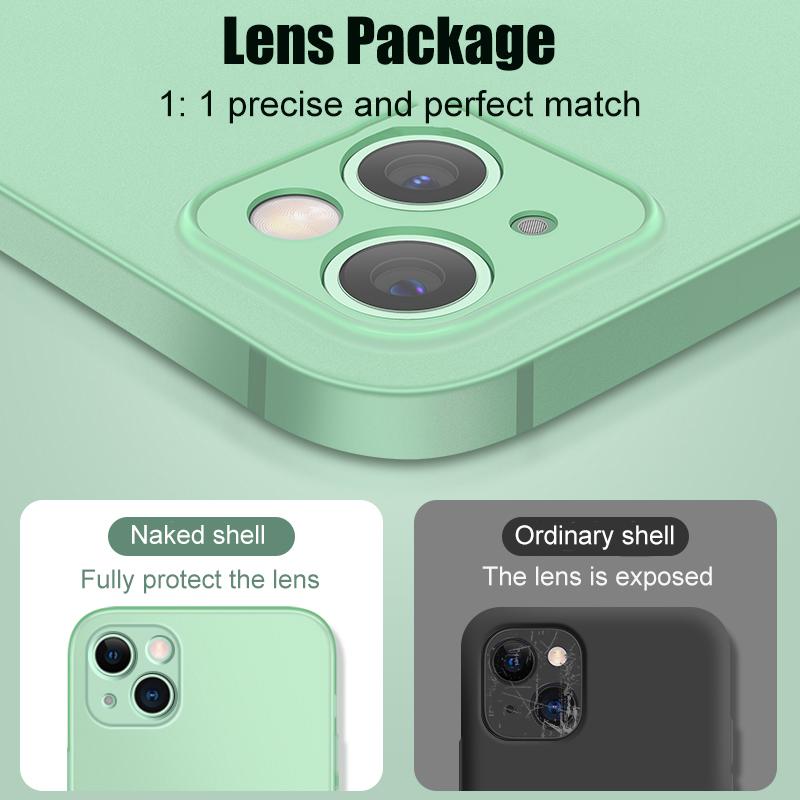 Ultra Thin Translucent Silicone Soft Case For For Iphone 16 15 14 13 11 12 Mini Pro XS Max X XR 8 Plus Shockproof Matte Cover