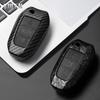 Abs Carbon Fiber Style Car Key Case Cover For Peugeot 207 208 3008 206 308 508 2008 407 5008 301 For Citroen C3 C4 C5 Berlingo