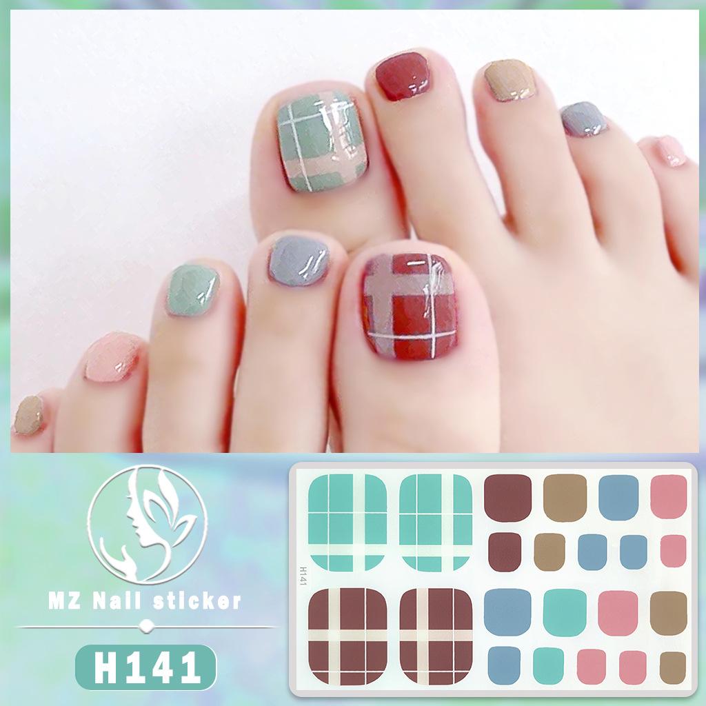 H New Nail Sticker 3D Diamond Nail Sticker Waterproof Long-lasting White Nail Sticker
