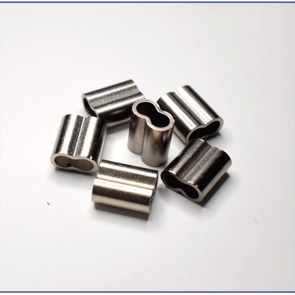 Fishing Line Crimping Tube Fishing Wire Tube Wire Crimp Connector Double Copper Tube