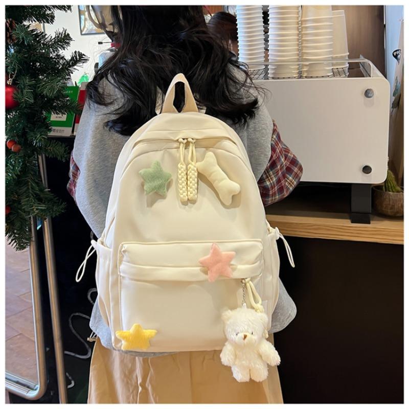 Schulrucksack für Mädchen, Mittelstufenschülerinnen, Oberstufenschülerinnen, schlichter Rucksack für Studentinnen, vielseitiger Mädchenrucksack, weniger Luxus