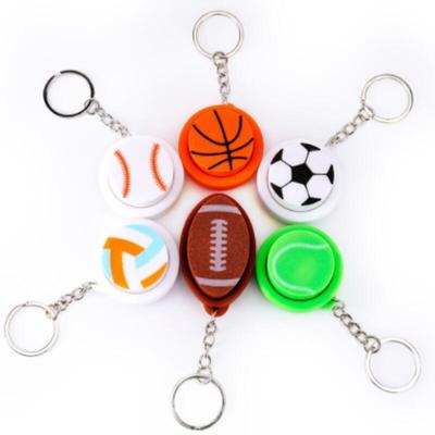 Tuş başlığı stres oyuncağı anahtarlık beyzbol futbol basketbol tenis topu
