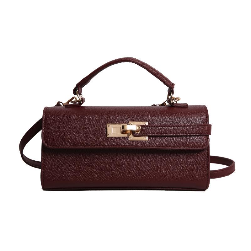 Portable Small Square Bag, Retro Crossbody Bag, High-end Commuting Trend Kelly Bag
