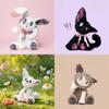 Plush Bunny Listening Toy With Pp Cotton Fill For Kids Girls And Boys