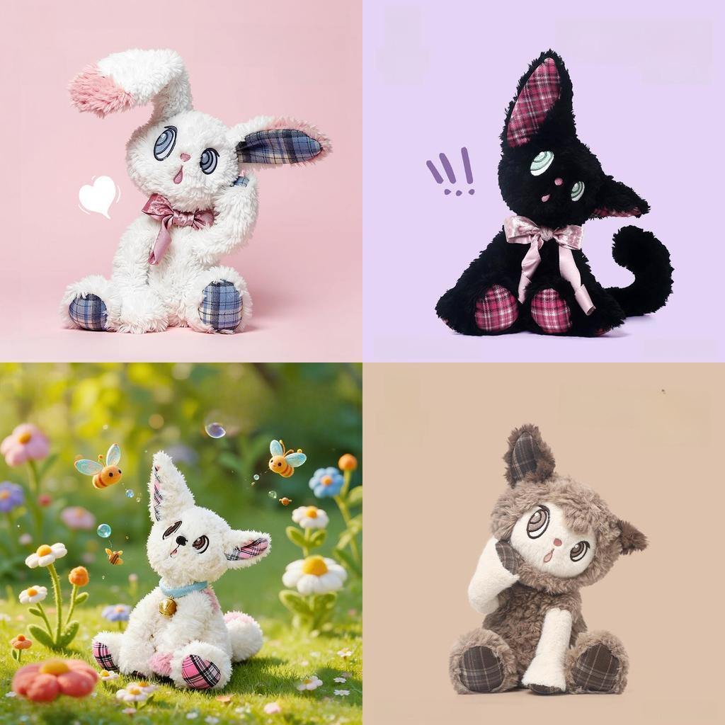 Plush Bunny Listening Toy With Pp Cotton Fill For Kids Girls And Boys