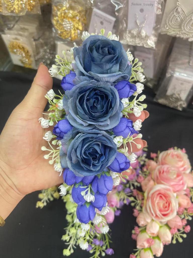 Yunnan Ethnic Headflower Comb - Handmade Thai Dance Headdress & Photo Studio Performance Accessory