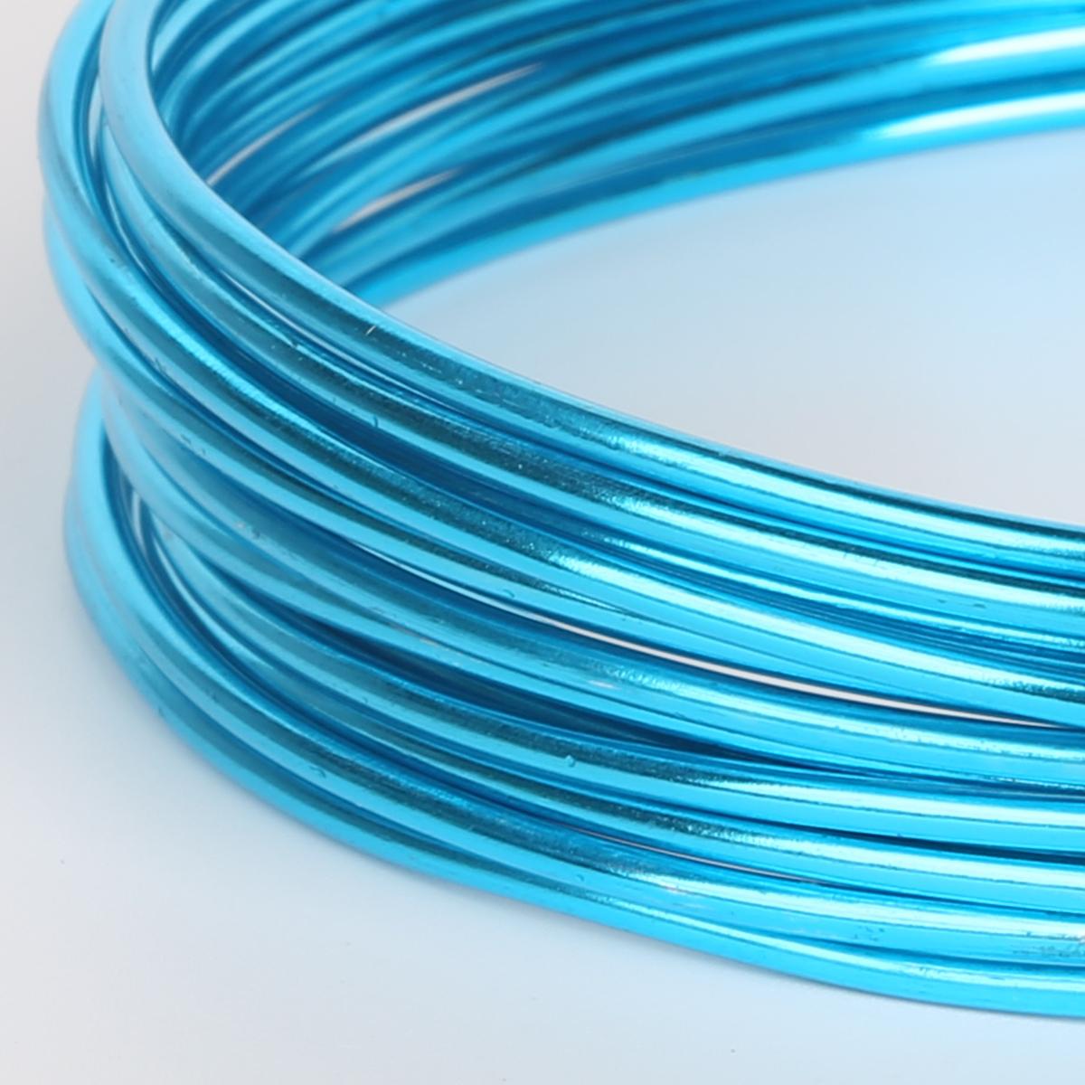 

Многоцветная алюминиевая проволока 1-10 метров, калибр 18, проволока для рукоделия с бисером для ювелирных изделий своими руками, аксессуары 2mm 5meter бирюзовый