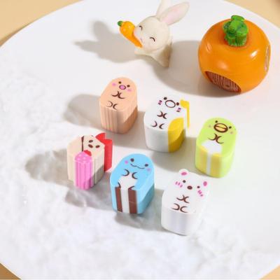 Adorable Mochi Cartoon Eraser for Kids, Creative Study Reward, High-Quality Correction Tool