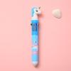 10 Colors Ballpoint Pen Cute Cartoon Dinosaur Color Retractable Pen Multicolor in 1