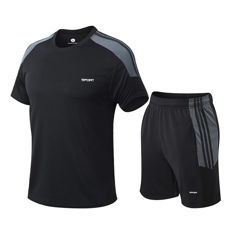 Sports Jersey De Basketball Uniform for Men Breathable Short Sleeve Outdoor Football Uniforms 2pcs Set Gym Suit Running Dry Fit