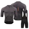 Mens Cycling Jersey Bib Shorts Set Breathable Quick-Dry Mountain Bike Apparel Outdoor Sports
