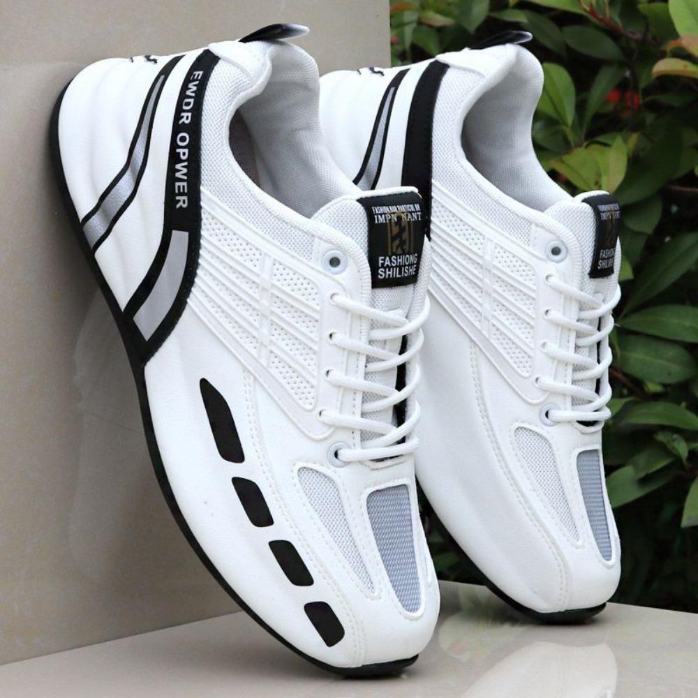Large Size Men s Running Shoes Fashion Sneakers Thick Sole Height Increase Casual Dad Shoes for Men 39 белый 3893₽