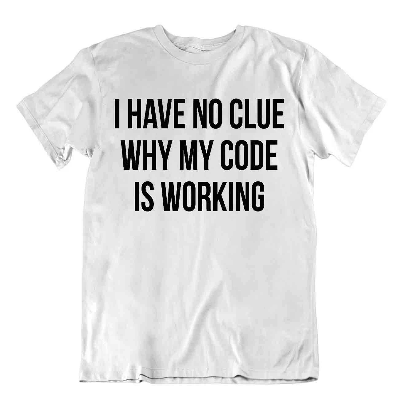 Programmer T-Shirt Funny Cute Tee Working Code Shirt Tshirt Networking S