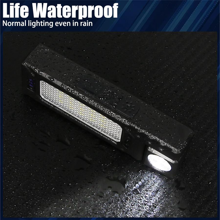 Sensor Ear Headlamp Rechargeable Led Flashlight COB Headlight with Magnet Headtorch Outdoor Waterproof Camping Fishing Lantern