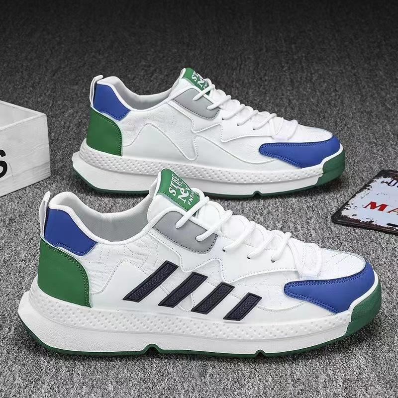 Модные повседневные кроссовки в полоску для мужчин — фото 9