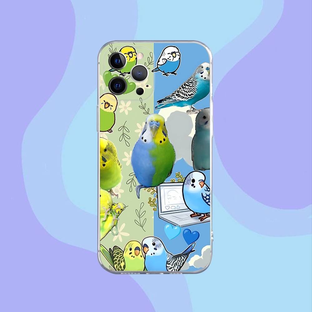 

Chubby Cockatiel Parrot Bird Phone Case For iPhone 16,15,14,13,12,11 Pro,Max,Plus,X,XS,XR,SE,Mini Transparent Silicone Soft iPhoneXSMAX