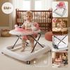 Interaktiver Lauflerner für Babys, höhenverstellbar, Schiebestange, Stopper, Pink und Grau