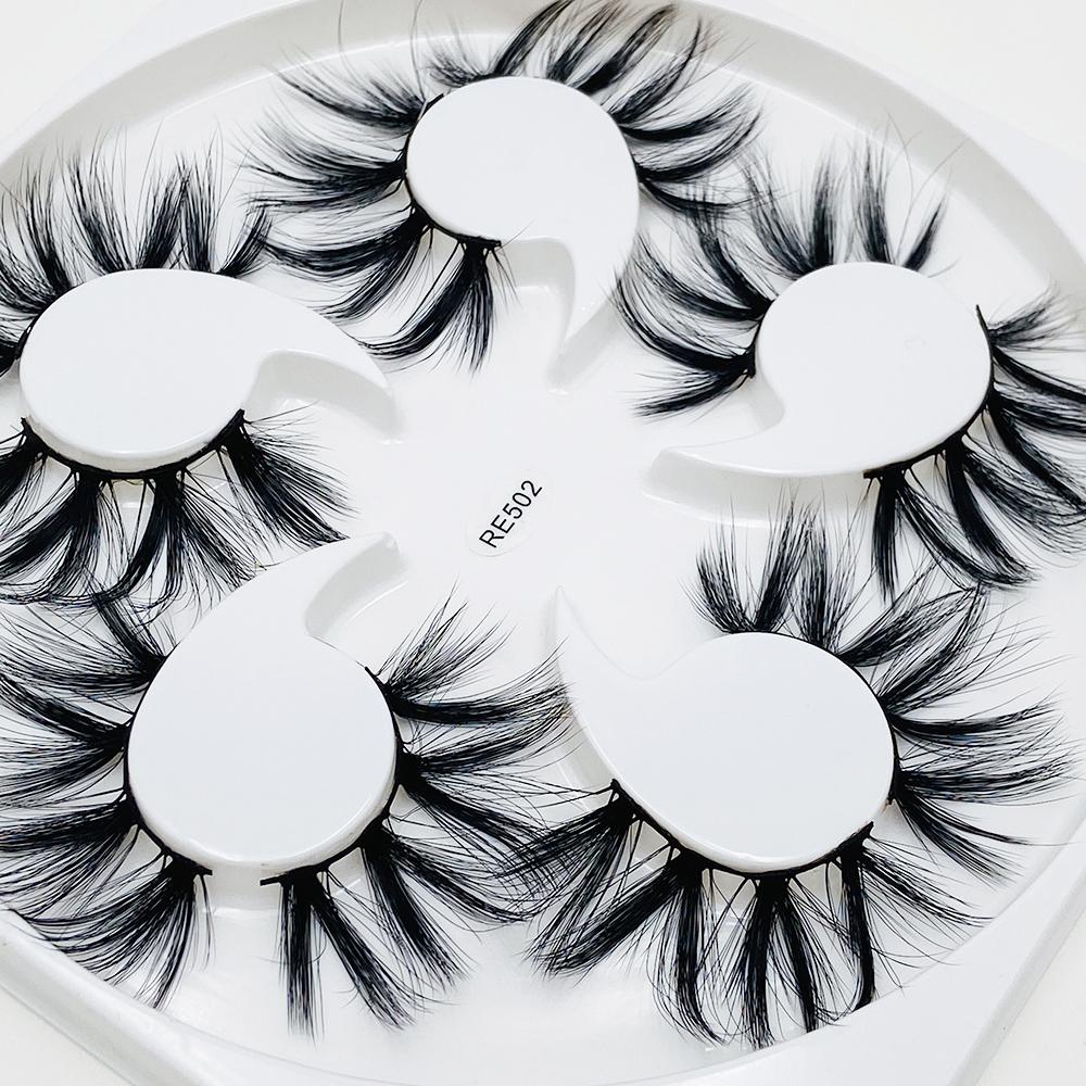 Dramatic Wispies Fluffies False Eyelashes 3D  Faux Mink Lash Thick Long Eyelashes Extension