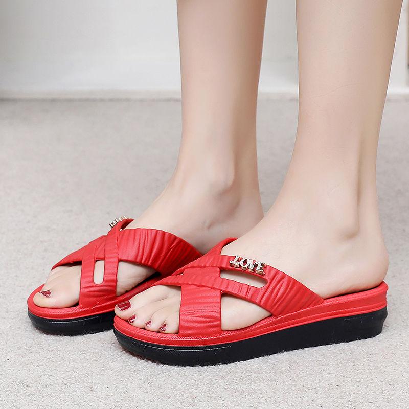 New Anti Slip Height Increasing Slippers for Women's Outdoor Wear and Home Wear Women's Cool Slippers
