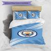 3pcs Manchester City Football Club Pattern Bedding Set Duvet Cover Set Includes Duvet Cover &pillowcases,perfect All Season Bedroom Decoration&gift