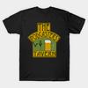 Men Black Print T-shirt The Podcasters' Tavern Logo No-Cut Transfer Paper Print Cotton Tshirt