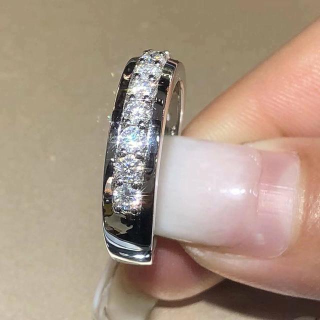 

Модное женское серебряное кольцо с цирконием для помолвки, модные свадебные кольца, аксессуары, стильный подарок 10