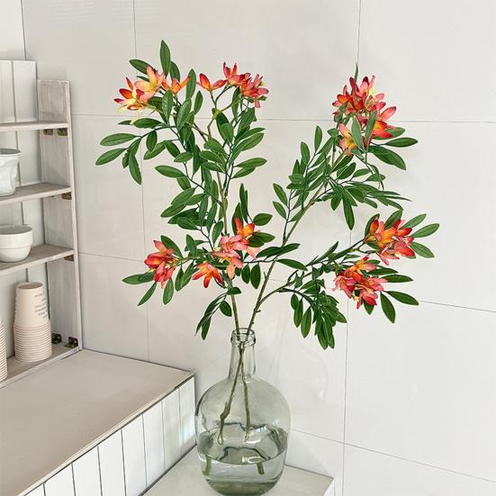 Locust Tree Branch Fake Silk Leaves 38 Flower with Inch Long Faux Pagoda Tree Stem