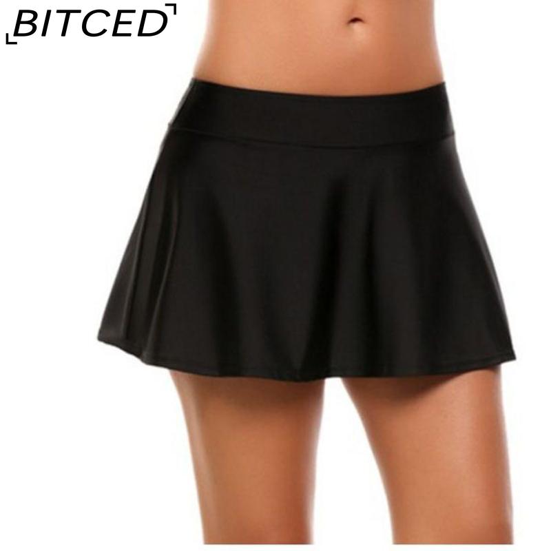 

BITCED Женская Мода Повседневная Однотонная С Принтом Летняя Весенняя Юбка S