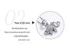 925 Sterling Silver Full Diamond Little Elephant Pendant Necklace for Women