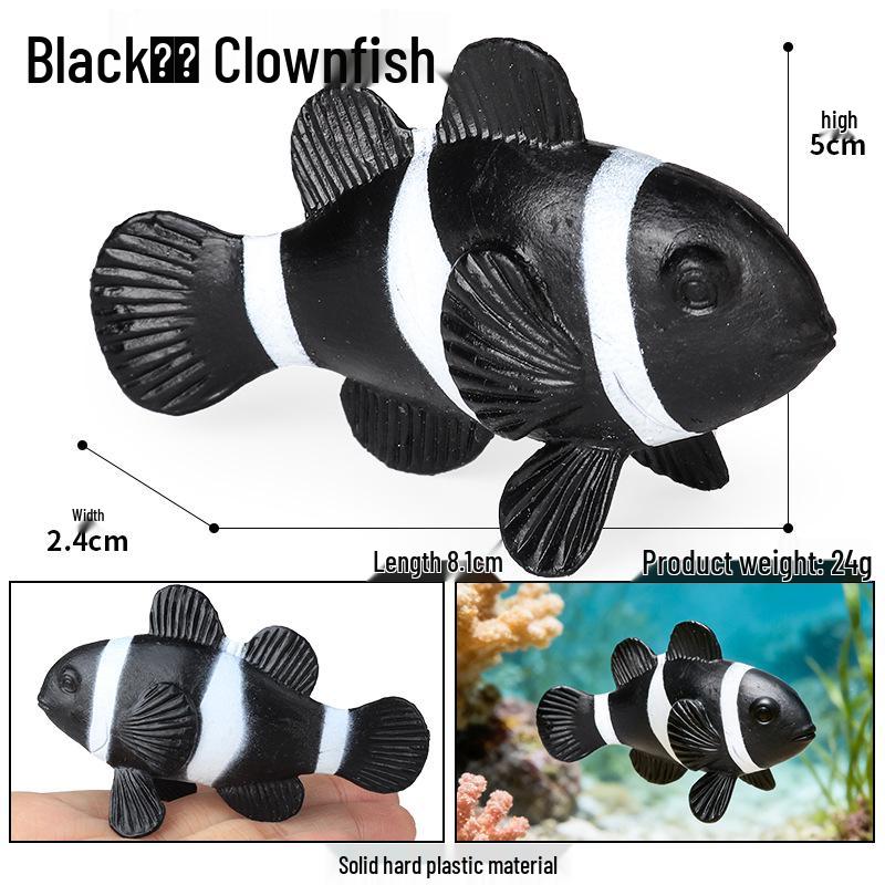 Solid Cross Water Drop Fish Simulation Toy Model - Bobo Sea Creature Ornament