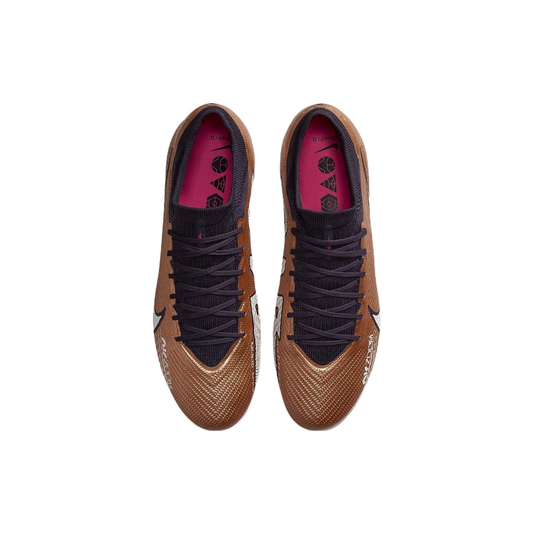 Мужские кроссовки Nike Zoom Mercurial Vapor 15 Pro FG Generation Pack золотой — фото 4