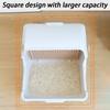 Semi Automatic Enclosed Cat Litter Box with Tipping Bucket Large Capacity Cats Litter Box Cute Luxury Pet Toilet Pets Supplies