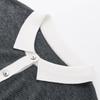 Women's Soluble Wool Blend Short Sleeve Knit Polo Shirt