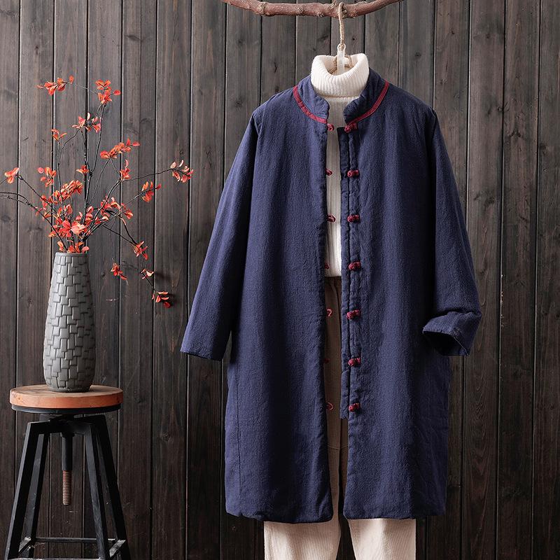 Women's Retro Mid-Length Cotton Jacket - Thick, Warm, Loose-Fit Winter Coat for 2026