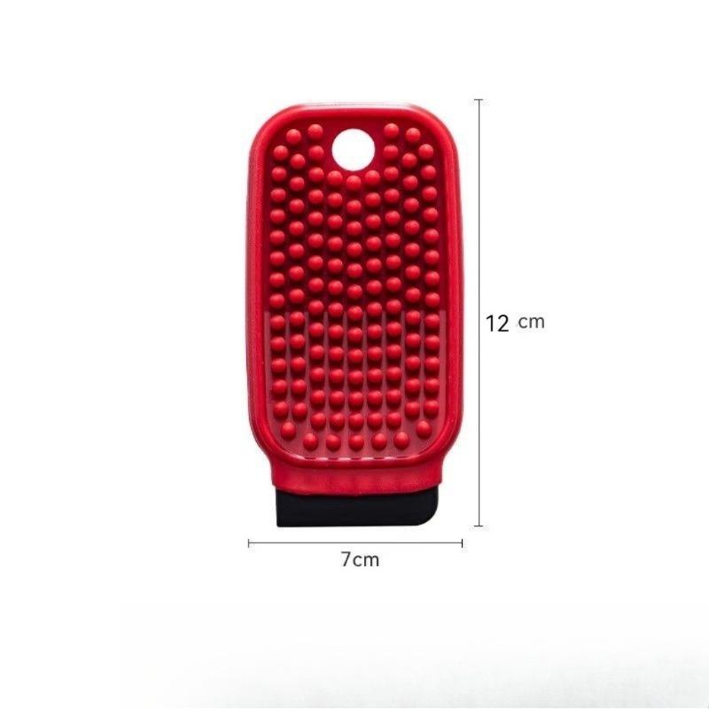 Kitchen Fruit and Vegetable Cleaning Brush, Bendable Multifunctional Sink Cutting Board Gap Brush 7*12cm красный