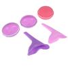 1 set scatola di immagazzinaggio per minzione femminile per orinatoio in silicone da donna all'aperto alzarsi e fare pipì
