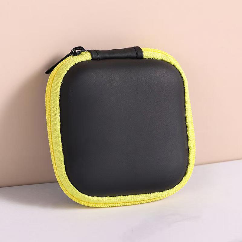 Portable Shockproof Headphone Case Earphone Bag Headset Storage Bag Hard Shell Earphone Accessories Memory Card USB Cable