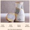 Gold Marble Print Copper Water Bedroom Bottle, Designer Copper Drinkware, Volume- 850 ML