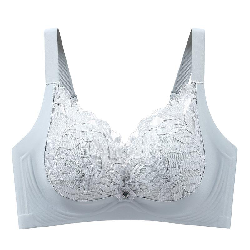 Large-sized Lingerie Women's Full-cup Ultra-thin Gathering Bra Breast Retraction and Anti-sagging Bra Push Up Bra