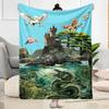 Gothic Style Blanket Soft & Cozy Suitable for Couch Seaside Bed All-Season Use Playful Design Gift for Travel Home Birthdays