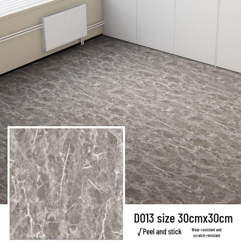 Waterproof, Self-Adhesive Floor Stickers - Anti-Slip, Wear-Resistant Tile & Stone Look.