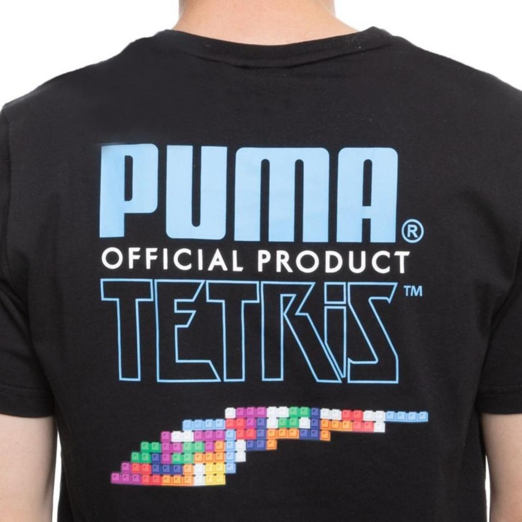 PUMA T Shirts Men's Black Crew Neck Moderate 597138-01