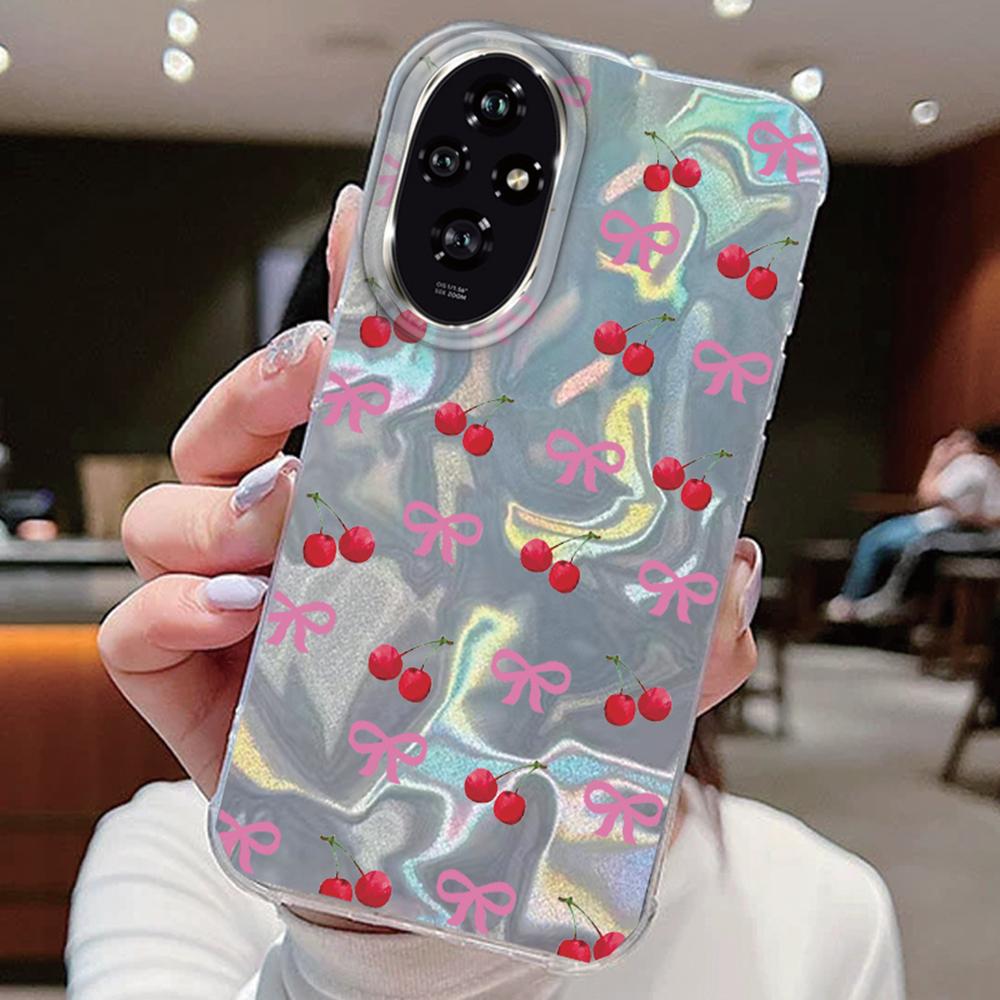 Purple Butterfly Colorful Gradient For Honor 400 200 Lite 200 Pro X9a X9c X8a X8b Magic 7 Lite Phone Case Cover Silicone Bumper