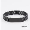 Mens Geometric Titanium Steel Bracelet With Zirconia Inlay Adjustable Arch Bridge Design Stylish Unisex Jewelry