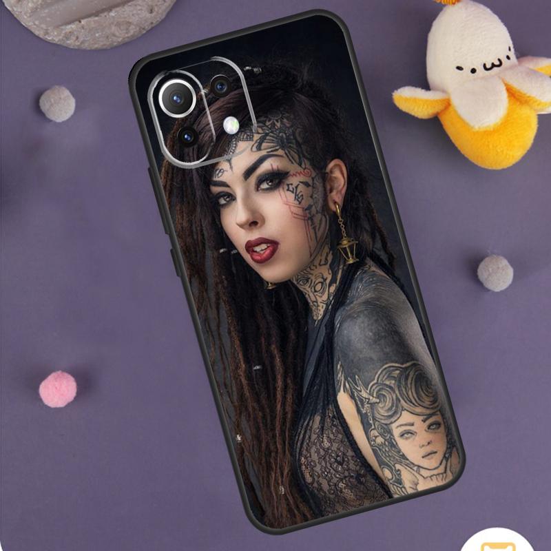 Sexy Sleeve Tattoo Girl Case For Xiaomi 15T Pro 13T 14T 14 15 Ultra 17 Pro Max POCO F8 Pro F5 F6 F7 X5 X6 X7 Cover