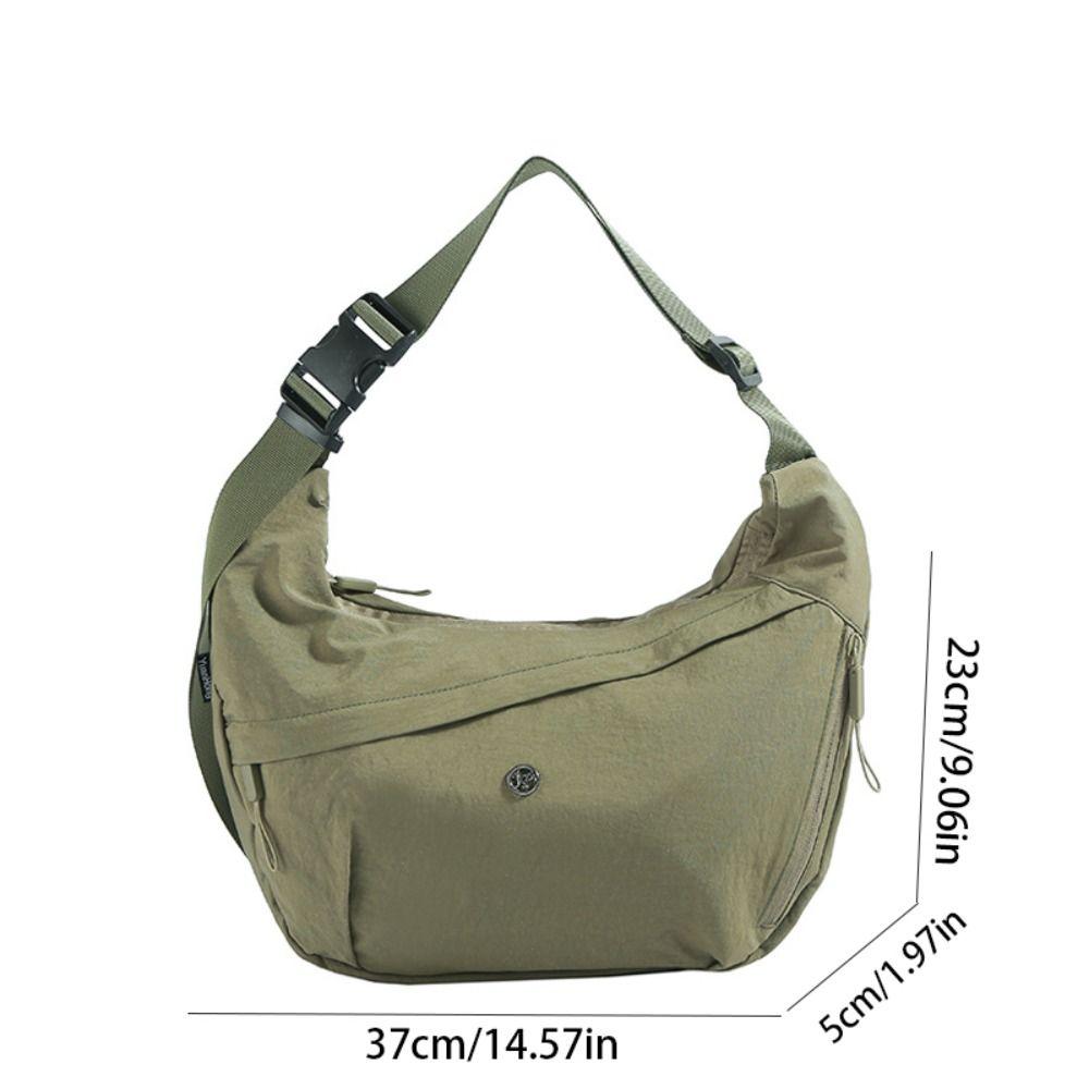 Large Capacity Nylon Crossbody Bag Korean Style Dumpling Bag Oxford Cloth Shoulder Bag  Travel