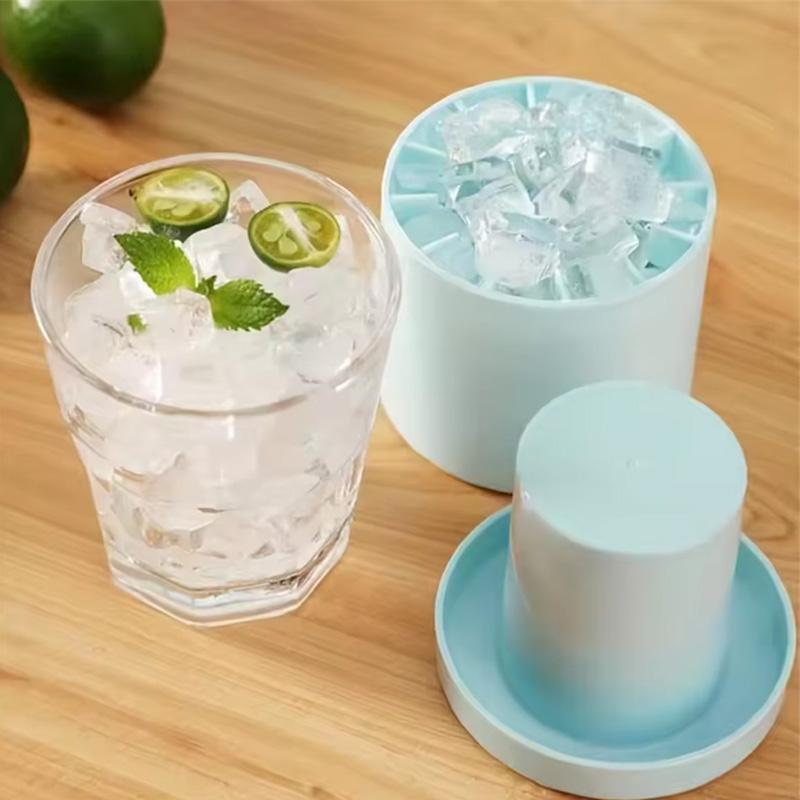 Ice Cube Mold, Ice Bucket Cup Mold, Food Grade Quick Freezing Silicone Ice Maker, Creative Design Cylindrical Cup, Super Durable
