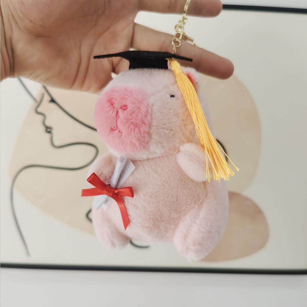 Soft Pp Cotton Capybara Plush Toy Cartoon Animal Doll Bag Charm 12-15cm