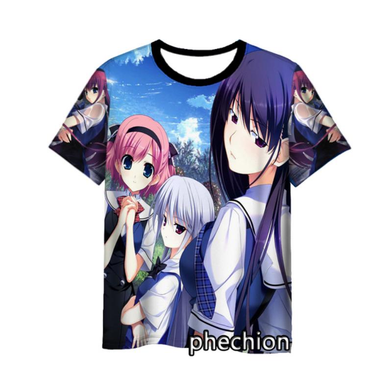 Phechion New Fashion Men/Women The Eden of Grisaia 3D Printed Short Sleeve Casual T Shirt Sporting Hip Hop Summer Tops L253