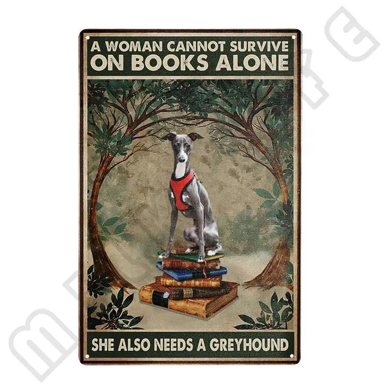 Windhund Metallschild Ich bin dein Freund Ich bin dein Windhund Poster Badezimmerzimmer Küche Garage Zuhause Kunst Wanddekoration